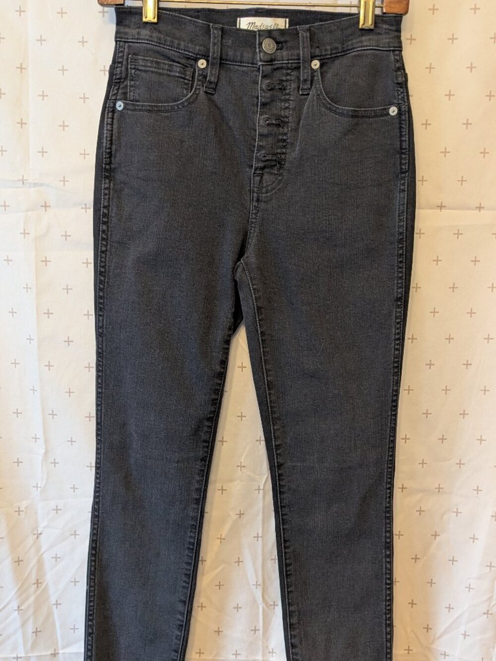 BRAND NEW Madewell 10" High-Rise Skinny Jeans in black size 25